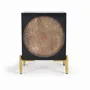 Tables de nuit - Table de chevet en bois manguier noyer foncé et métal - GINER Y COLOMER