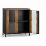 Buffets - Buffet bois manguier et métal noir - GINER Y COLOMER