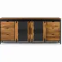 Buffets - Buffet en bois manguier et métal noir - GINER Y COLOMER