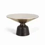Coffee tables - White marble and black metal coffee table - GINER Y COLOMER
