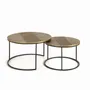Tables basses - Lot 2 tables métal et aluminium - GINER Y COLOMER