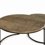 Tables basses - Lot 2 tables métal et aluminium - GINER Y COLOMER
