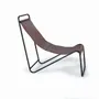 Armchairs - Set of two armchairs in brown leather and metal - GINER Y COLOMER