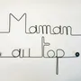 Other wall decoration - Wire Wall Decoration\" Mom on top\ "” - to pin - BIJOUX DE MUR