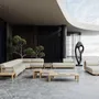 Lawn sofas   - Caleo-natural Modular Set - SNOC