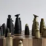 Tables for hotels - Chess Set — designer chessboard made of noble wood and aluminum pieces - LIVINGSTONE