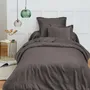 Bed linens - 100% Cotton Duvet Cover 140 x 200 cm Slate - COTON PUR