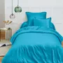 Bed linens - 100% Cotton Duvet Cover 140 x 200 cm Cyan - COTON PUR