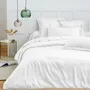 Bed linens - 100% Cotton Duvet Cover 240 x 220 cm Snow - COTON PUR