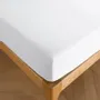 Bed linens - Fitted sheet 100% Cotton 180 x 200 cm Snow - COTON PUR