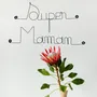 Other wall decoration - Wire Wall Decor\" Super Mom\ "” - to pin - BIJOUX DE MUR