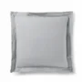Bed linens - 100% Cotton Pillowcase Flat Ruffle Quilted 63 x 63 cm Cloud - COTON PUR