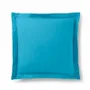 Linge de lit - Taie d'oreiller 100% Coton Volant plat piqué 63 x 63 cm Cyan - COTON PUR