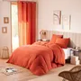 Linge de lit - Parure de Couette Gaze de Coton 240 x 220 cm + 2 Taies d'oreiller 65 x 65 cm Terracotta - COTON PUR