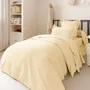 Bed linens - Percale Duvet Cover 140 x 200 cm Pure Combed Long Staple Cotton 80 Thread Count/cm² Ivory - COTON PUR