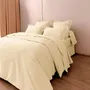 Bed linens - Percale Duvet Cover 240 x 220 cm Pure Combed Long Staple Cotton 80 Thread Count/cm² Ivory - COTON PUR
