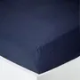 Bed linens - Cotton Gauze Fitted Sheet 90 x 190 cm Midnight Blue - COTON PUR