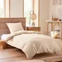 Bed linens - Duvet set 140x200cm + 1 pillowcase 65X65cm honeycomb Natural - COTON PUR