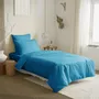 Linge de lit - Pack Complet Housse de couette Unicolore 140 x 200 cm - Drap housse 90 x 190 cm - 100% Coton 57 Fils - COTON PUR