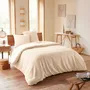 Bed linens - Duvet set 240x220cm + 2 pillowcases 65X65cm honeycomb Natural - COTON PUR