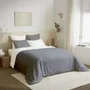 Linge de lit - Pack Complet Housse de couette Bicolore 240 x 260 cm - Drap housse 180 x 200 cm King Size - 100% Coton 57 Fils - COTON PUR
