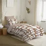 Linge de lit - Pack Complet Housse de couette Imprimé 140 x 200 cm - Drap housse 90 x 190 cm - 100% Coton 57 Fils - COTON PUR