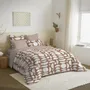 Linge de lit - Pack Complet Housse de couette Imprimé 240 x 260 cm - Drap housse 180 x 200 cm King Size - 100% Coton 57 Fils - COTON PUR