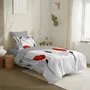 Bed linens - Complete Pack Printed Duvet Cover 140 x 200 cm - Fitted Sheet 90 x 190 cm - 100% Cotton 57 Threads - COTON PUR