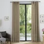 Curtains and window coverings - Pair of “Linen Effect” Eyelet Curtains 140 x 260 cm Moonlight deco Taupe - COTON PUR