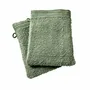 Other bath linens - Set of 2 "Spa" Wash Gloves 100% Cotton 15 x 21 cm Rosemary - COTON PUR