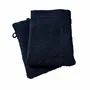 Other bath linens - Set of 2 "Spa" Wash Gloves 100% Cotton 15 x 21 cm Midnight Blue - COTON PUR