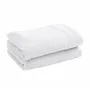 Bath towels - Set of 2 100% Cotton Terry Guest Towels "Spa" 30 x 50 cm Snow - COTON PUR