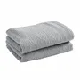 Bath towels - Set of 2 Terry Guest Towels 100% Cotton "Spa" 30 x 50 cm Pearl - COTON PUR