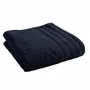 Bath towels - “Spa” Shower Towel 100% Cotton 70 x 140 cm Midnight Blue - COTON PUR