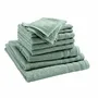 Other bath linens - 10-Piece "Spa" Sponge Pack 100% Cotton Mint - COTON PUR