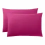 Bed linens - 100% Cotton Pillowcase 50 x 70 cm Magenta - COTON PUR