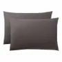 Bed linens - 100% Cotton Pillowcase 50 x 70 cm Slate - COTON PUR