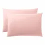 Linge de lit - Taie d'oreiller 100% Coton 50 x 70 cm Rose Dragée - COTON PUR