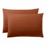 Linge de lit - Taie d'oreiller 100% Coton 50 x 70 cm Paprika - COTON PUR