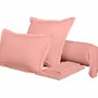 Linge de lit - Taie de traversin Percale 45 x 185 cm Pur Coton Peigné Longues Fibres 80 Fils/cm² Rose Poudré - COTON PUR