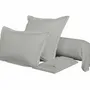 Bed linens - Percale Bolster Case 45 x 185 cm Pure Combed Long Staple Cotton 80 Thread Count/cm² Slate - COTON PUR