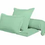 Bed linens - Percale Bolster Case 45 x 185 cm Pure Combed Long Staple Cotton 80 Thread Count Celadon - COTON PUR