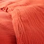 Linge de lit - Pack Housse de couette Complet 3 Pièces Gaze de Coton 140 x 200 cm Dh 90 Terracotta - COTON PUR