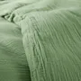 Bed linens - Complete 4 Piece Duvet Cover Pack Cotton Gauze 240 x 220 cm Dh 140 Olive - COTON PUR
