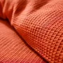 Bed linens - Duvet set 140x200cm + 1 pillowcase 65X65cm honeycomb Terracotta - COTON PUR