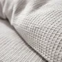 Linge de lit - Parure de couette 240x220cm + 2 taies d'oreiller 65X65cm nid d'abeille Perle - COTON PUR