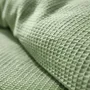 Linge de lit - Parure de couette 260x240cm + 2 taies d'oreiller 65X65cm nid d'abeille Olive - COTON PUR