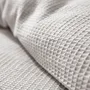 Linge de lit - Parure de couette 260x240cm + 2 taies d'oreiller 65X65cm nid d'abeille Perle - COTON PUR