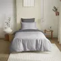 Bed linens - Complete Pack Two-tone duvet cover 140 x 200 cm - Fitted sheet 90 x 190 cm - 100% Cotton 57 thread count - COTON PUR