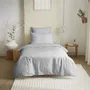 Linge de lit - Pack Complet Housse de couette Unicolore 140 x 200 cm - Drap housse 90 x 190 cm - 100% Coton 57 Fils - COTON PUR